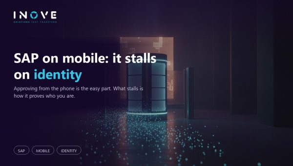SAP on mobile: the project stalls on identity, not the screen