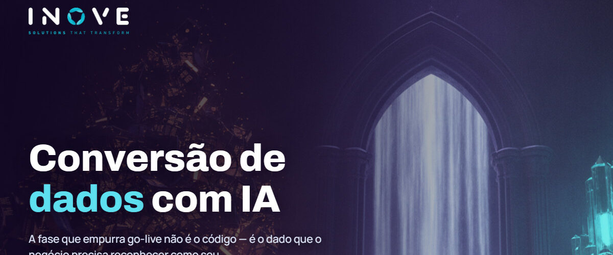 Conversão de dados com IA: a fase que decide o go-live